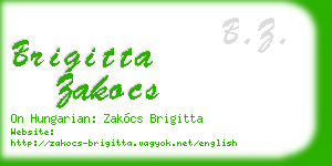 brigitta zakocs business card