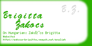 brigitta zakocs business card